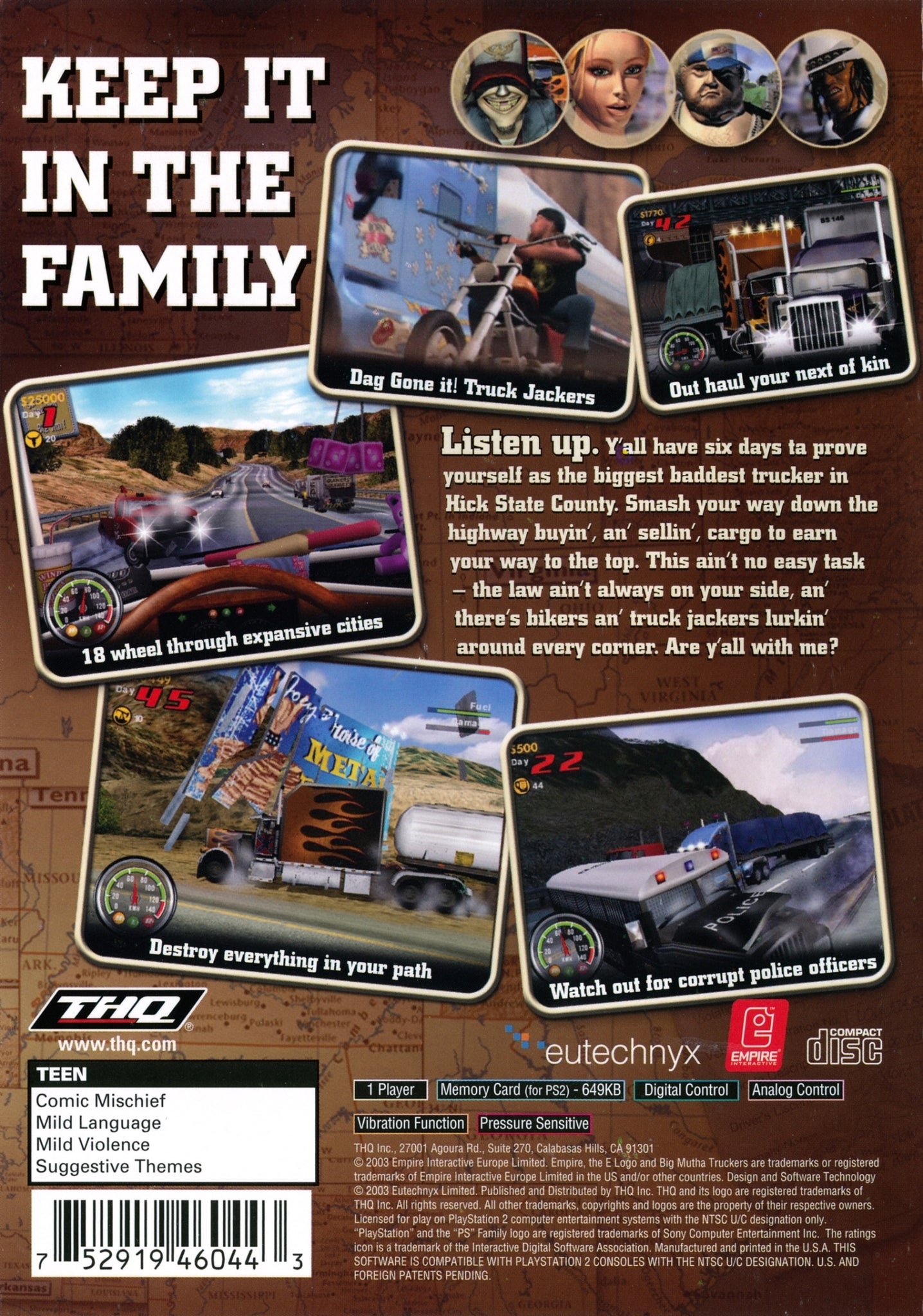 Big Mutha Truckers (PS2) PlayStation 2 [PreOwned] J&L Video Games