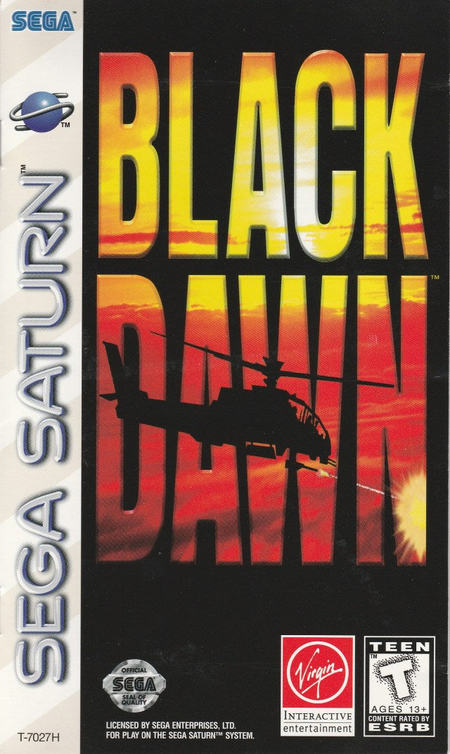 Black Dawn - (SS) SEGA Saturn Video Games Virgin Interactive   