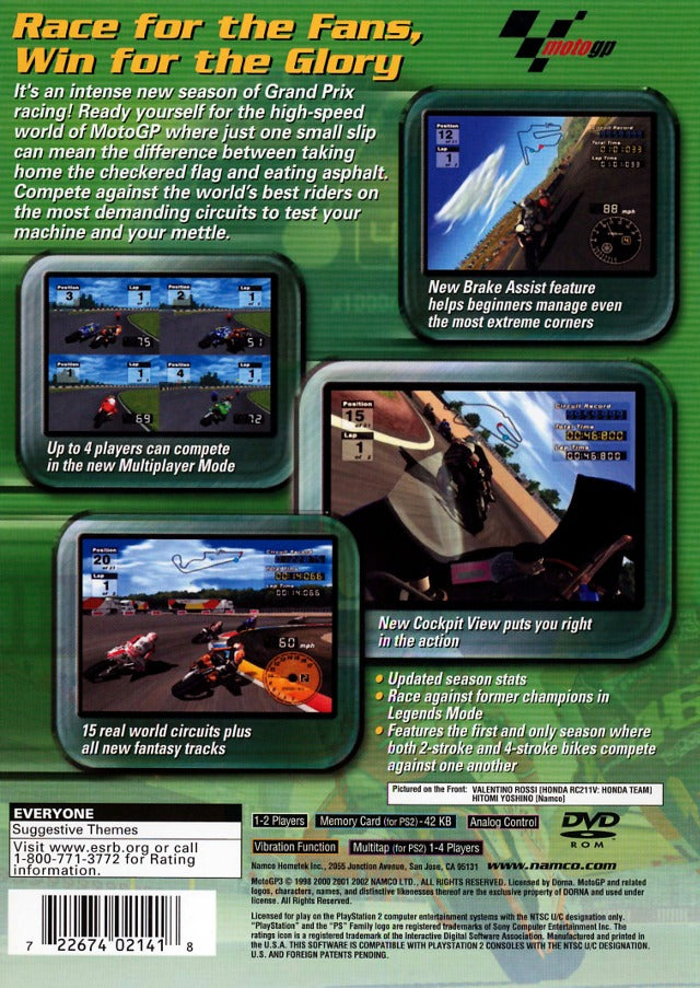 Moto GP 3 - (PS2) PlayStation 2 [Pre-Owned] Video Games Namco   