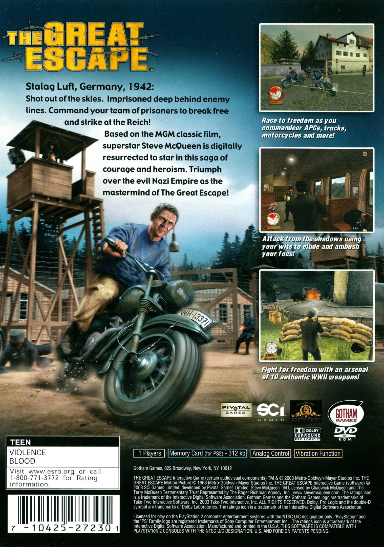 The Great Escape - (PS2) PlayStation 2 [Pre-Owned] Video Games Gotham Games   