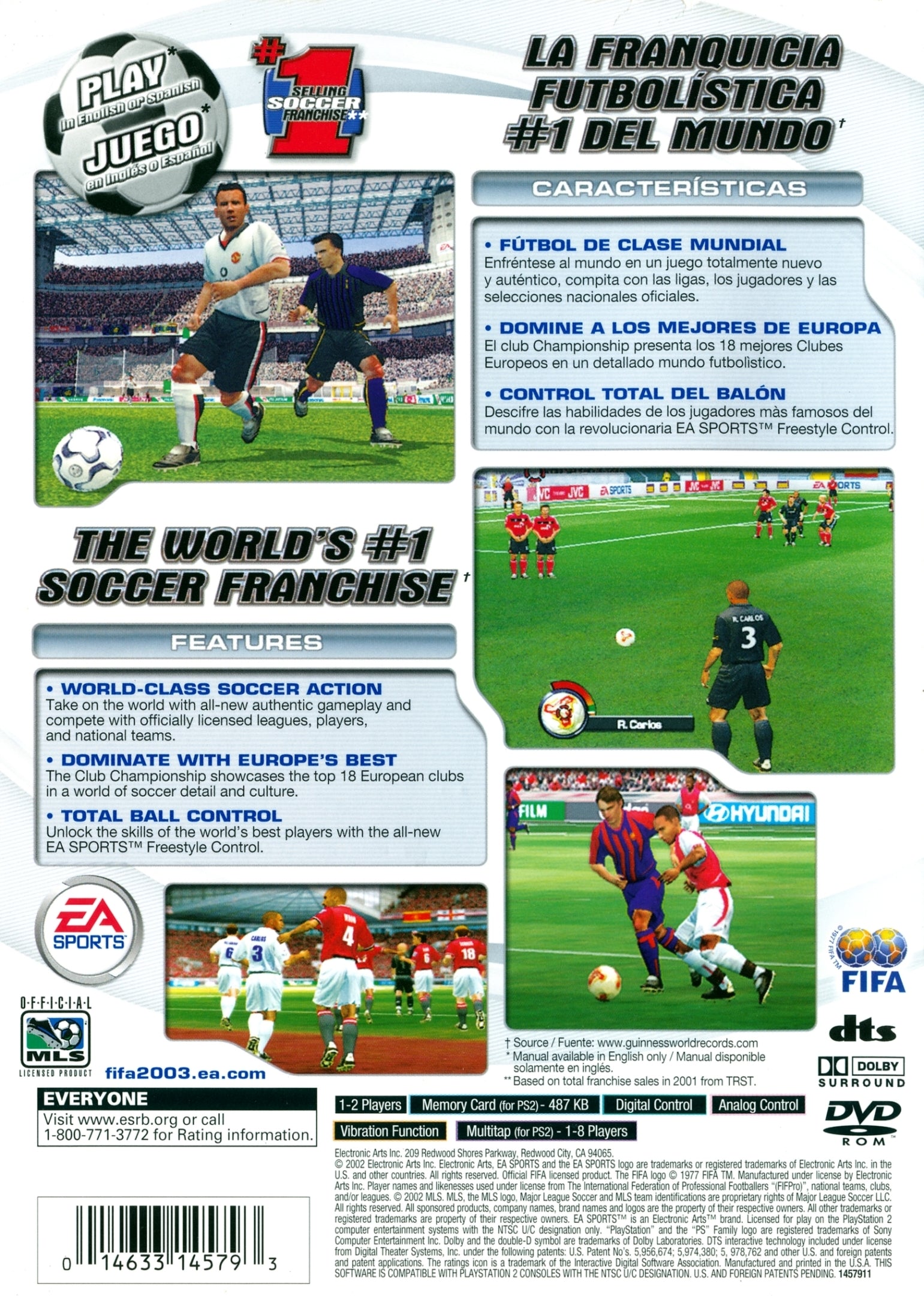 FIFA Soccer 2003 - (PS2) PlayStation 2 [Pre-Owned] Video Games EA Sports   