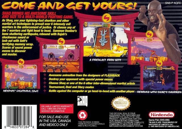 Shaq-Fu - (SNES) Super Nintendo [Pre-Owned] Video Games Electronic Arts   