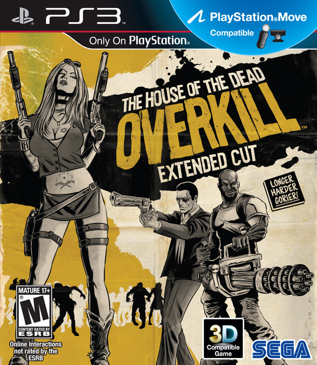 The House of the Dead: Overkill - Extended Cut - (PS3) PlayStation 3 (Pre-Owned) Video Games Sega   