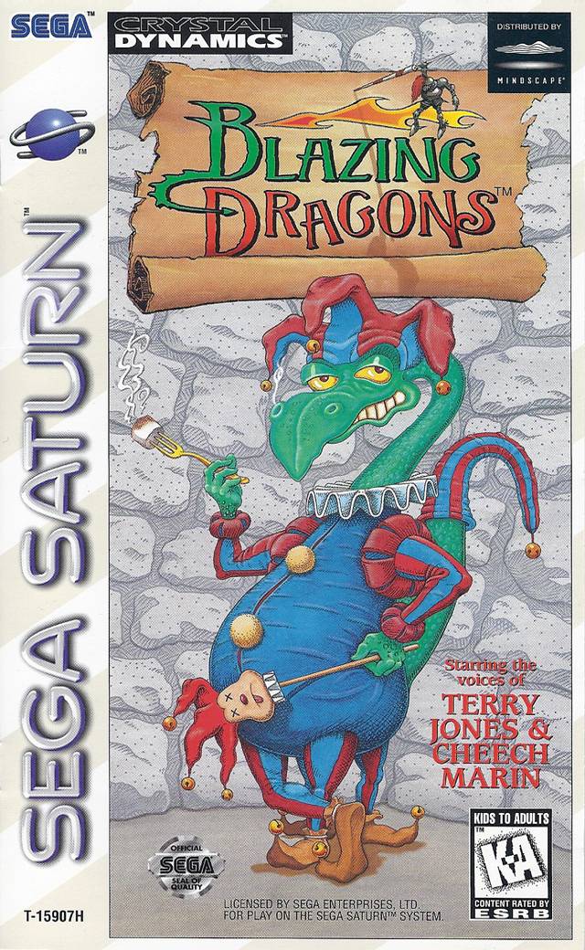 Blazing Dragons - (SS) SEGA Saturn [Pre-Owned] Video Games Mindscape   