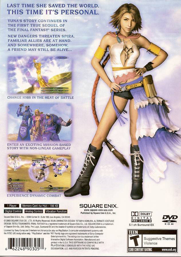 Final Fantasy X-2 - (PS2) PlayStation 2 [Pre-Owned] Video Games Square Enix   