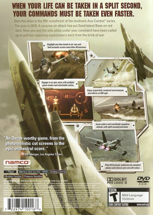 Ace Combat 5: The Unsung War (Greatest Hits) - (PS2) PlayStation 2