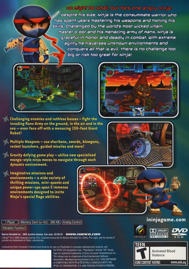 I-Ninja - (PS2) PlayStation 2 [Pre-Owned] Video Games Namco   