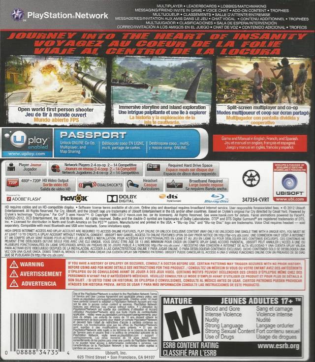 Far Cry 3 (Greatest Hits) - (PS3) PlayStation 3 [Pre-Owned] Video Games Ubisoft