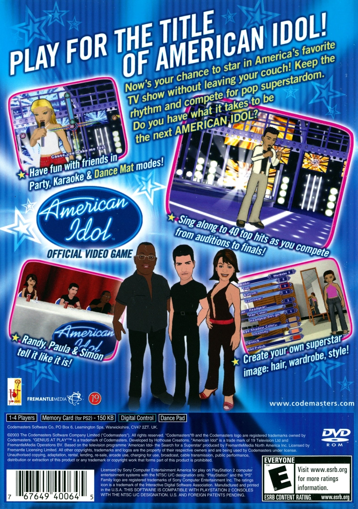 American Idol - (PS2) PlayStation 2 [Pre-Owned] Video Games Codemasters   