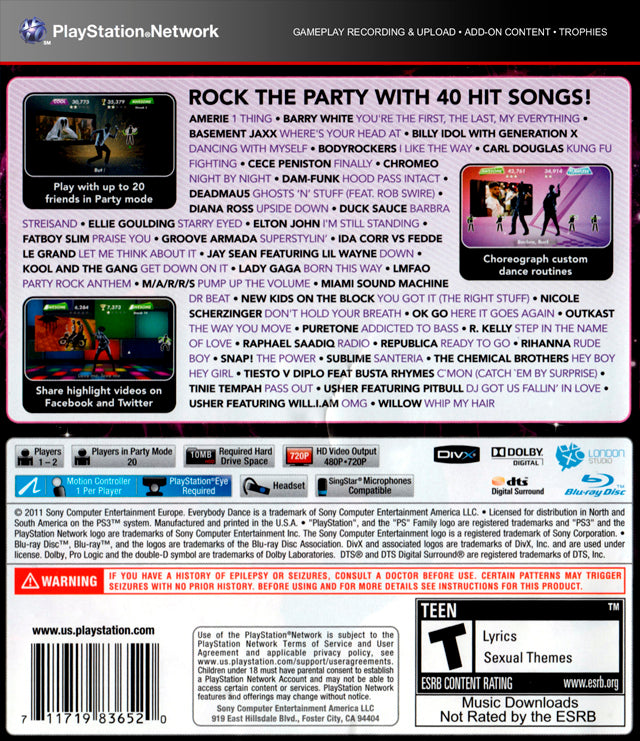 Everybody Dance (PlayStation Move Required) - (PS3) PlayStation 3 [Pre-Owned] Video Games SCEA   