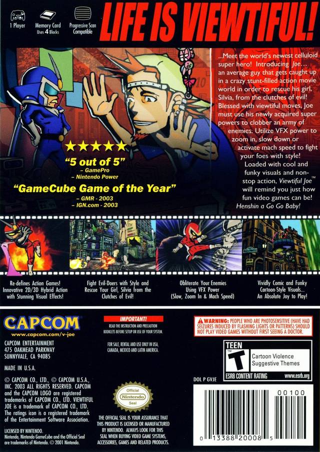 Viewtiful Joe (Player's Choice) - (GC) Gamecube [Pre-Owned] Video Games Capcom   