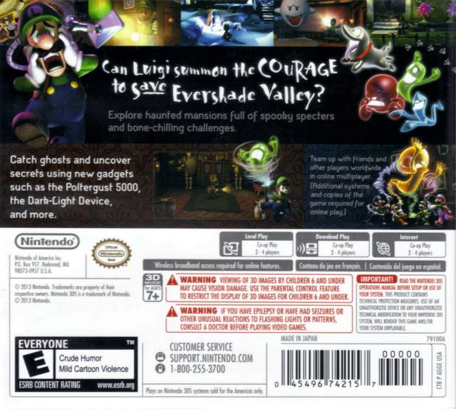 Luigi's Mansion: Dark Moon - Nintendo 3DS [Pre-Owned] Video Games Nintendo   