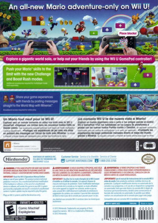 New Super Mario Bros. U - Nintendo Wii U Video Games Nintendo   