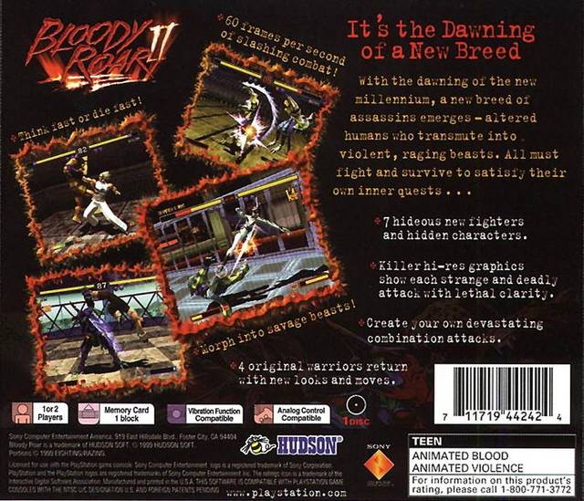 Bloody Roar II  - (PS1) PlayStation 1 [Pre-Owned] Video Games SCEA   