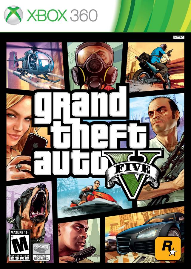 Grand Theft Auto V (SteelBook) - Xbox 360 [Pre-Owned] Video Games Rockstar Games   
