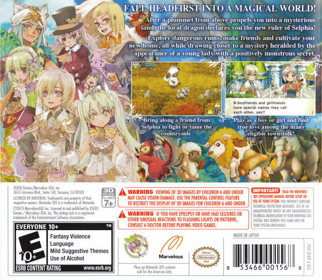Rune Factory 4 - Nintendo 3DS [Pre-Owned] Video Games XSEED Games   