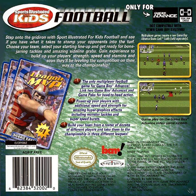 Sports Illustrated for Kids: Football - (GBA) Game Boy Advance [Pre-Owned] Video Games Bam Entertainment   