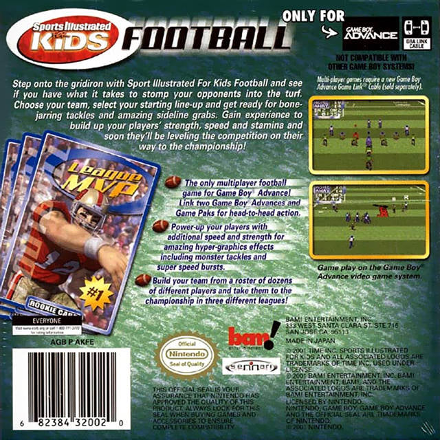 Sports Illustrated for Kids: Football - (GBA) Game Boy Advance [Pre-Owned] Video Games Bam Entertainment   