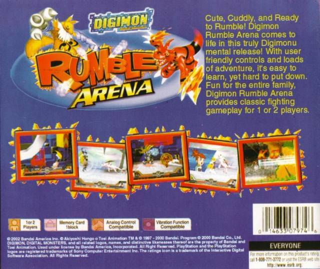 Digimon Rumble Arena - (PS1) PlayStation 1 [Pre-Owned] Video Games Bandai   