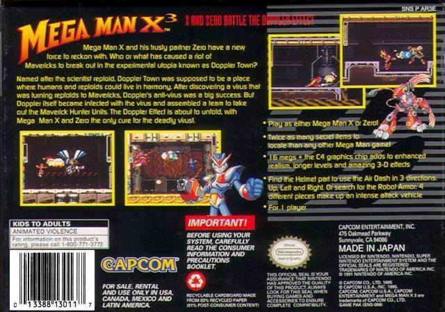 Mega Man X3 - (SNES) Super Nintendo [Pre-Owned] Video Games Capcom   