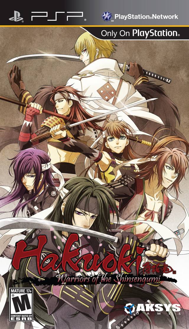 Hakuoki: Warriors of the Shinsengumi - Sony PSP Video Games Aksys Games   