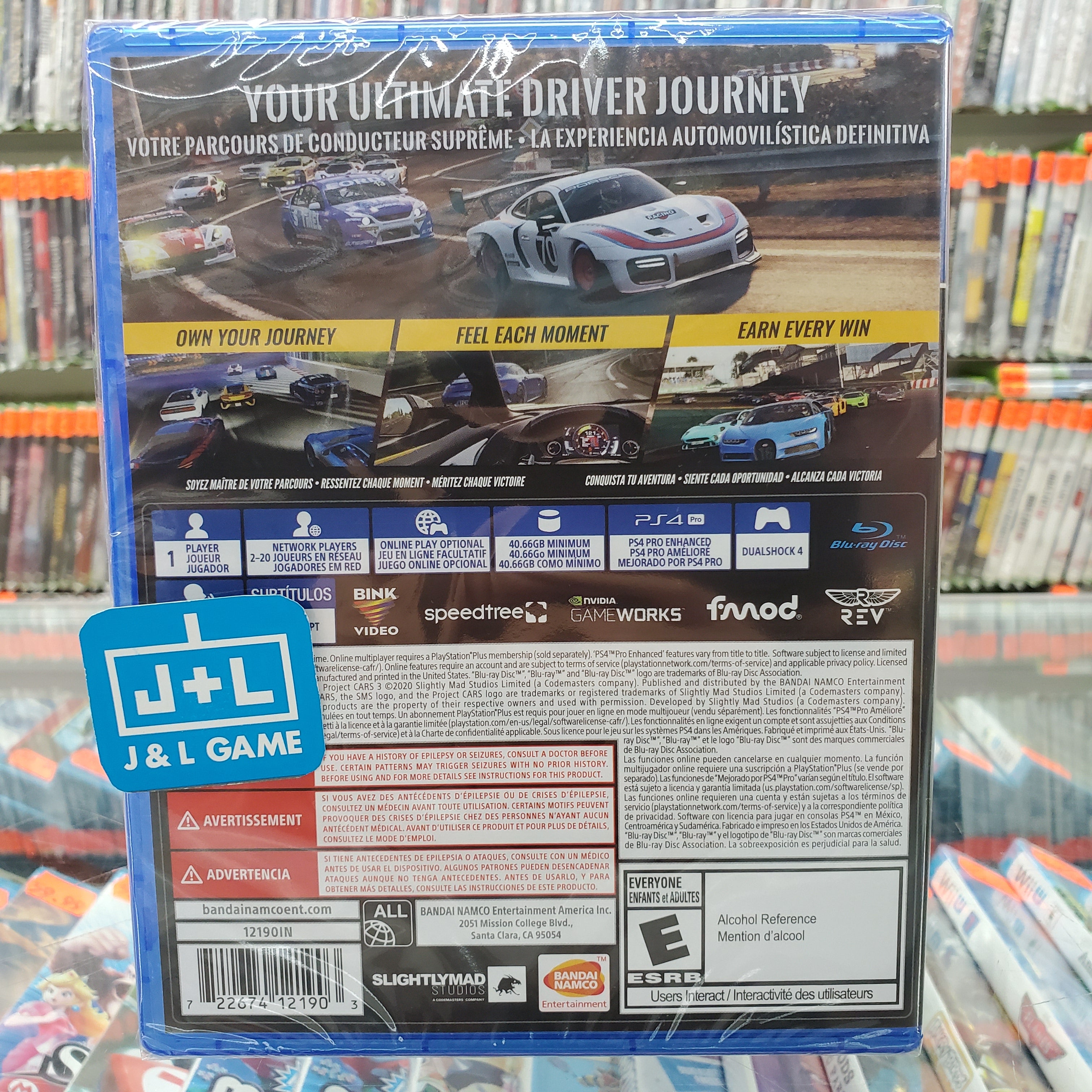 Project CARS 3 - PlayStation 4 Video Games Bandai Namco   