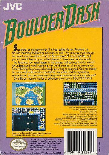 Boulder Dash - (NES) Nintendo Entertainment System [Pre-Owned] Video Games JVC Musical Industries, Inc.   