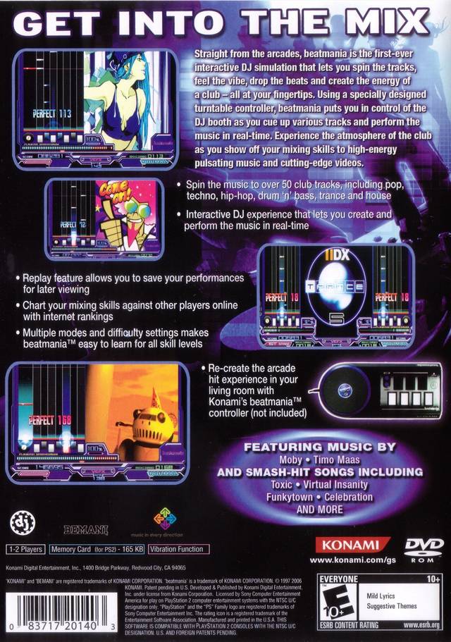 Beatmania - (PS2) PlayStation 2 Video Games Konami   