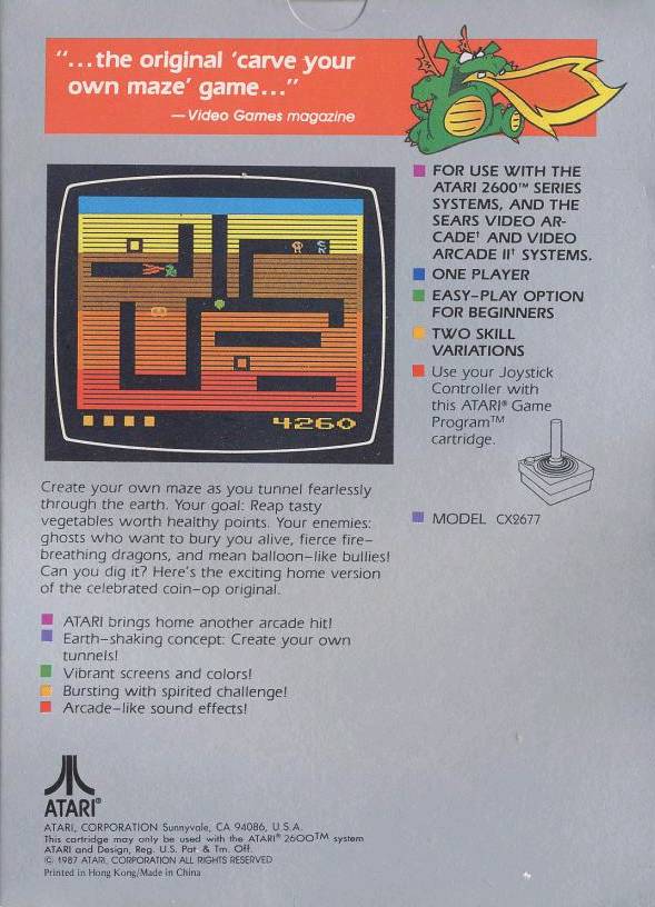 Dig Dug - Atari 2600 [Pre-Owned] Video Games Atari Inc.   