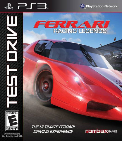 Test Drive: Ferrari Racing Legends - PlayStation 3 Video Games Rombax Games   