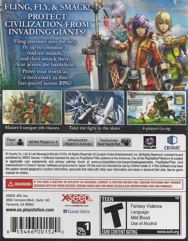 Ragnarok Odyssey - (PSV) PlayStation Vita Video Games XSEED Games   