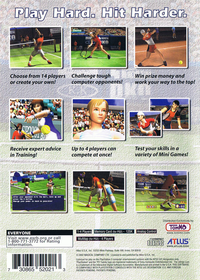Hard Hitter Tennis - (PS2) PlayStation 2 [Pre-Owned] Video Games Atlus   