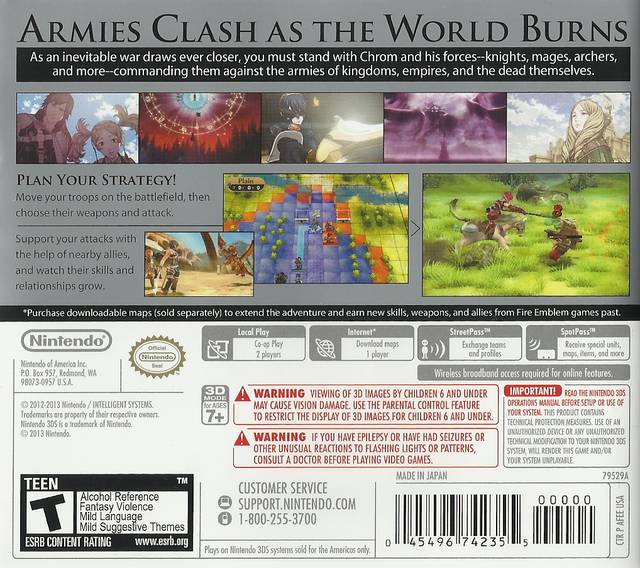 Fire Emblem: Awakening - Nintendo 3DS (World Edition) Video Games Nintendo   