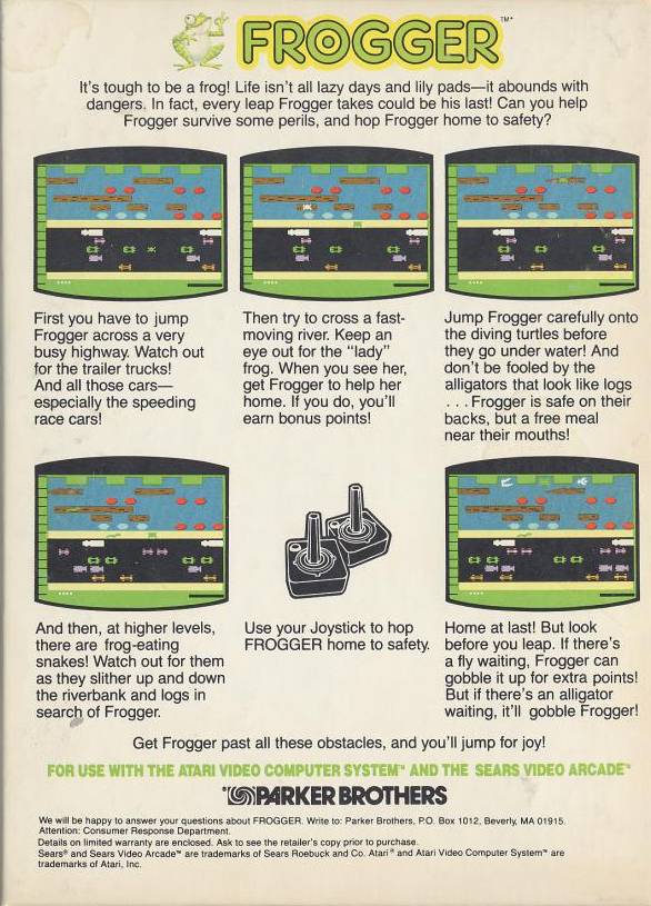 Frogger - Atari 2600 [Pre-Owned] Video Games Parker Brothers   