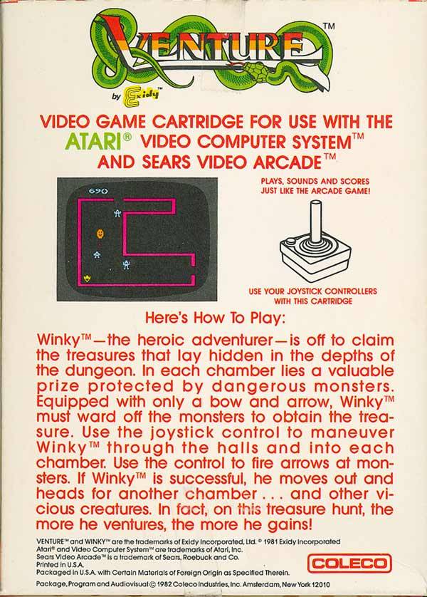 Venture - Atari 2600 [Pre-Owned] Video Games Atari Inc.   