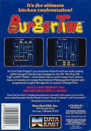 BurgerTime - (NES) Nintendo Entertainment System [Pre-Owned] Video Games Data East   