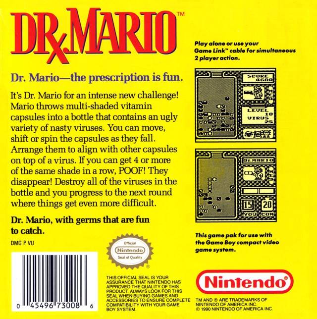 Dr. Mario - (GB) Game Boy [Pre-Owned] | J&L Game