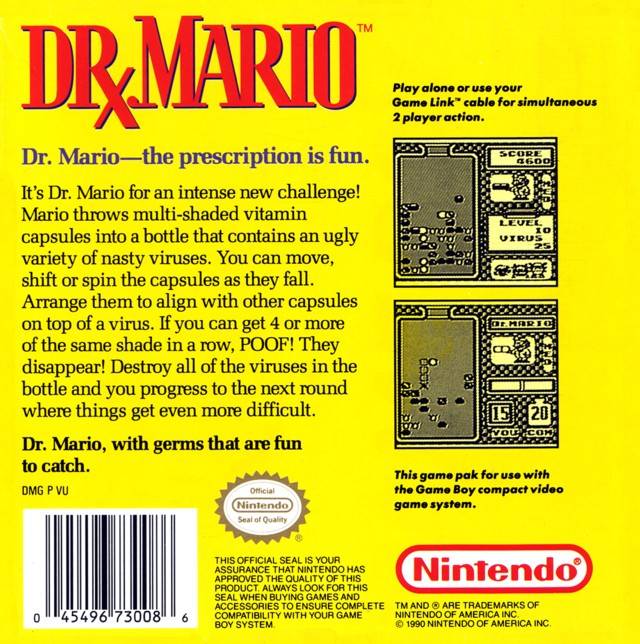 Dr. Mario - (GB) Game Boy [Pre-Owned] Video Games Nintendo   