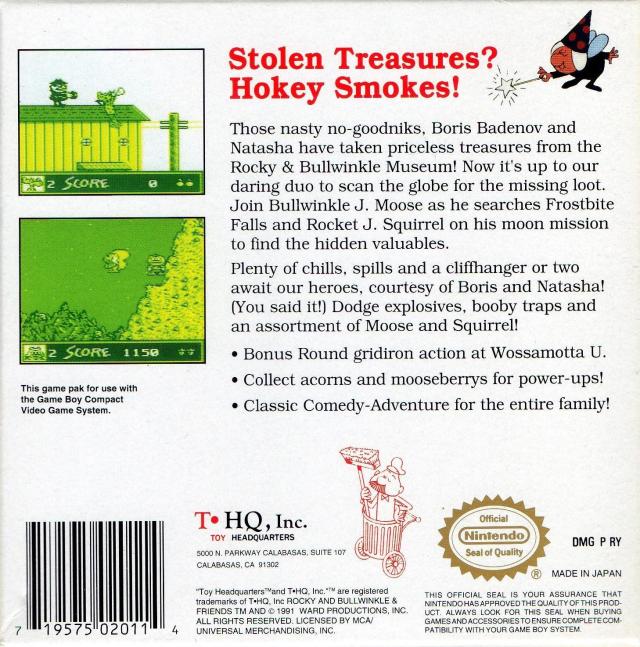 The Adventures of Rocky and Bullwinkle and Friends - (GB) Game Boy [Pre-Owned] Video Games THQ   