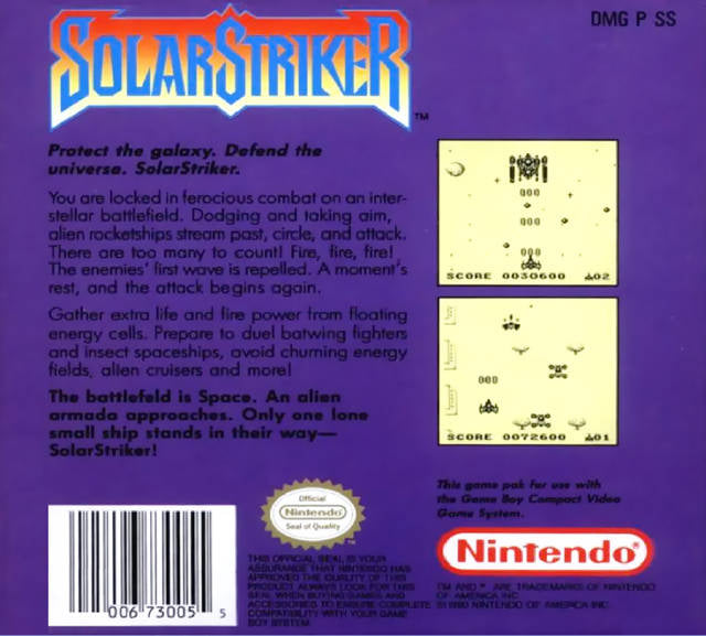 Solar Striker - (GB) Game Boy [Pre-Owned] Video Games Nintendo   