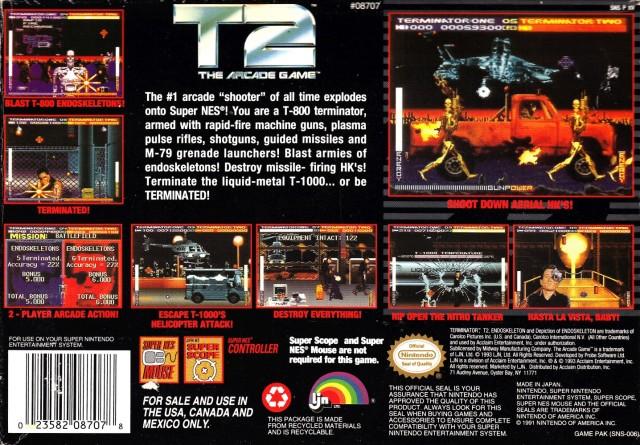 T2: The Arcade Game - (SNES) Super Nintendo [Pre-Owned] Video Games Acclaim   