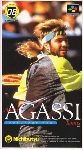 Andre Agassi Tennis - Super Famicom (Japanese Import) [Pre-Owned] Video Games Nichibutsu   
