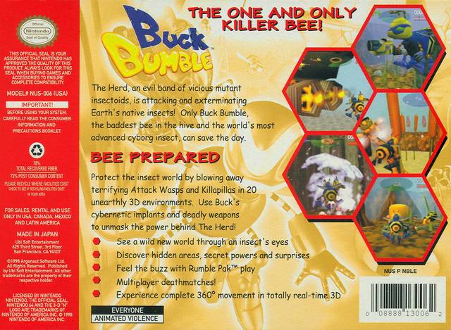 Buck Bumble - (N64) Nintendo 64 [Pre-Owned] Video Games Ubisoft   