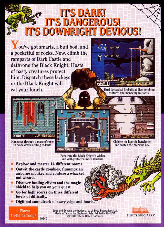 Dark Castle - (SG) SEGA Genesis [Pre-Owned] Video Games Electronic Arts   