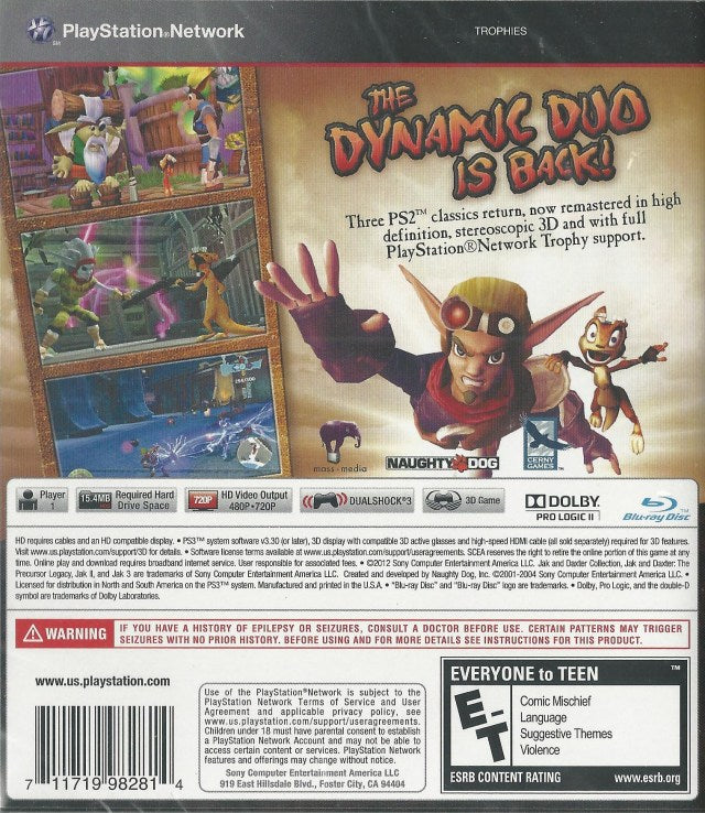 Jak & Daxter Collection - (PS3) Playstation 3 [Pre-Owned] Video Games SCEA   