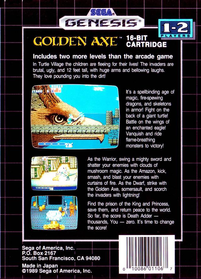 Golden Axe - (SG) SEGA Genesis [Pre-Owned] Video Games Sega   