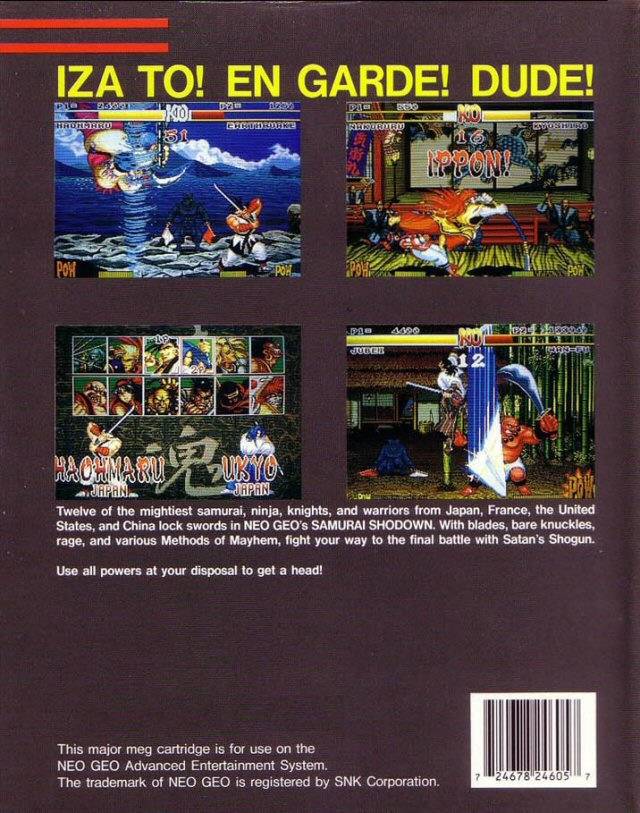 Samurai Shodown - SNK NeoGeo [Pre-Owned] Video Games SNK   