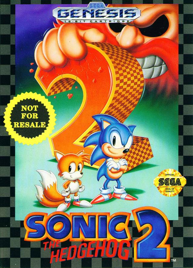 Sonic the Hedgehog 2 (Not for Resale) - (SG) SEGA Genesis [Pre-Owned] Video Games Sega   