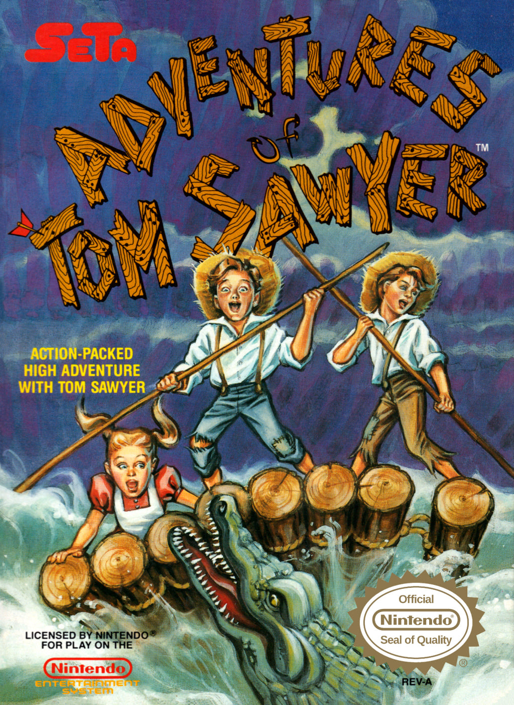 Adventures of Tom Sawyer - (NES) Nintendo Entertainment System [Pre-Owned] Video Games Seta Corporation   