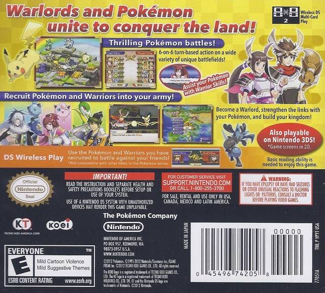 Pokemon Conquest - (NDS) Nintendo DS [Pre-Owned] Video Games Nintendo   